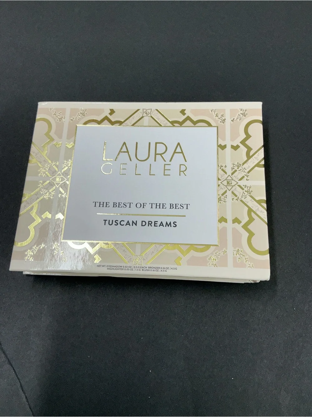 Laura Geller Eyeshadow & Face Palette — Pink Blush, Bronze, Cream Highlighter